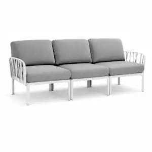 Outdoor Sofa Komodo 3 Seater Whitegrey
